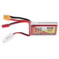 ZOP POWER 7.4V 550mAh 95C 2S LiPo Battery XT30 Plug for RC Drone