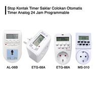 Stop Kontak Timer Automatic Plug Switch Electric Weekly Digital 24 Hours Timer Program Per Minute Cl