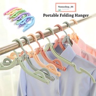 Mini Folding Hanger Portable Travel Foldable Plastic Hanger Non-slip Hanger Travel Cloth Hanger