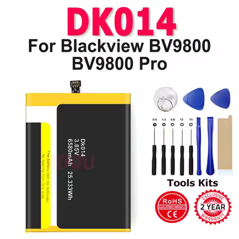 100% New Replacement Battery BV 9800 6580mAh DK014 For Blackview BV9800 / BV9800 Pro BV9800Pro Smart