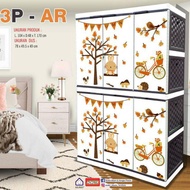 lemari plastik jumbo akako karakter LP3P