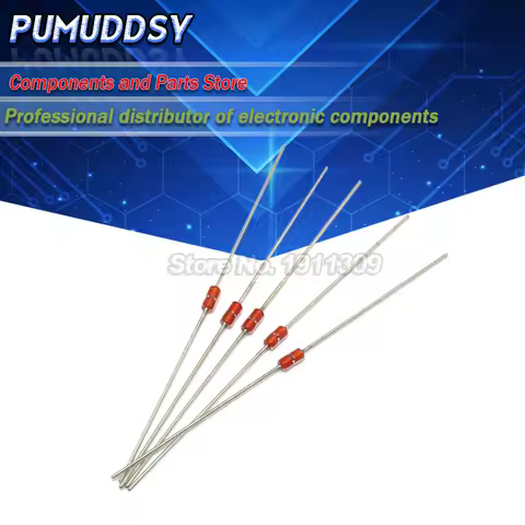 100PCS BZX55C5V1 5V1 DO-35 1 / 2W Zener Diode 0.5W Zener Glass Tube