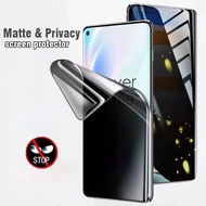 Privacy Anti-Glare Matte Hydrogel Film OPPO Find X5 Pro lite A36 A76 A96 F21 Pro RENO 7 Z F21 Pro Soft Nano TPU Gaming Anti-Spy Screen Protector