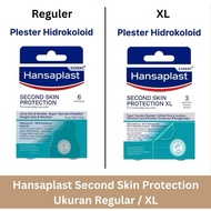 Hansaplast Second Skin Protection Plaster Regular Size XL/ Hydrocolloid Plaster - Cures Wounds Faste