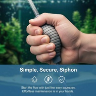 TasteTasty Aquarium Water Changer Siphon Cleaner Pump Universal Fit for 5-50 Gallon Fish Tanks Grave