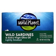 Wild Planet Wild Pacific Sardines (In Extra Virgin Olive Oil, Lightly Smoked) 野生太平洋沙甸魚 4.4oz / 125g 