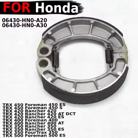 Rear Brake Shoes Pads for Honda TRX 350 400 420450 500 Foreman ES / Rancher / FourTrax ES S AT OEM:0