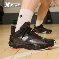 XTEP Men Basketball Shoes Mid-Top Professional Rebound Combat Stability Support
