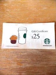 全新  Starbucks   星巴克禮券   現金券$50  售  $45