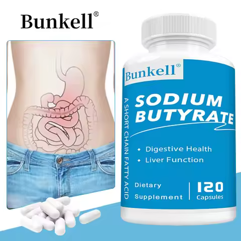 Sodium Butyrate Gut Health Supplement - Helps Gut Health, Detox and Cleansing of The Liver, Digestiv