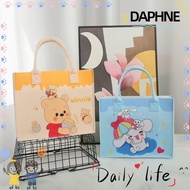 DAPHNE Handbag, Felt Large Capacity Shoulder Bag, Casual Cartoon Tote Bag Women Girls