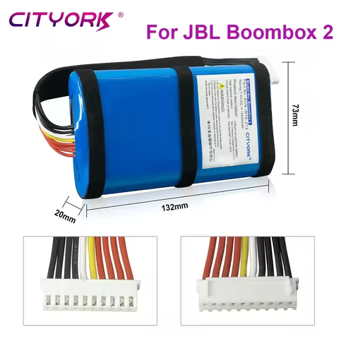 Original CITYORK Battery For JBL Boombox 2 15000mAh Boombox2 SUN-INTE-213 Wireless Bluetooth Speaker