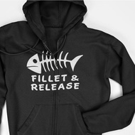Fish Fishing Zipper Hoodie Jacket - Fillet Release