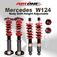 AIRONE Mercedes E-Class W124 W201 Adjustable Coilover Suspension Absorber Hi-Lo Soft Hard Body Shift
