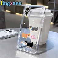 Jingsanc Compatible For Samsung Galaxy A07/Samsung Galaxy A07 LTE Phone Case Transparent Soft TPU Ca