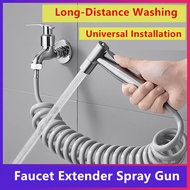 Stainless Steel Bidet Spray Gun Toilet Flushing Pipe Bathroom Shower Hose Set Kepala Semburan Tandas