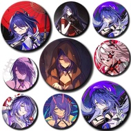 58mm Cartoon Character Acheron Soft Button Pin Badge Anime Acheron Brooch Creative Badge for Backpac