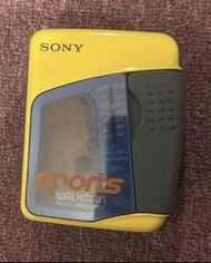 Sony Walkman Wm-fs191 Sports Yellow Cassette Player
