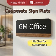 Office House Number Customized General Manager's Room Conference Room Signage Company Chairman's Dep