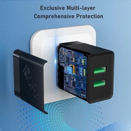 1Hora 2 Ports USB Charger 12W with 2.4A Charger Cable Micro mobile Gadget For Cellphone loudaudio