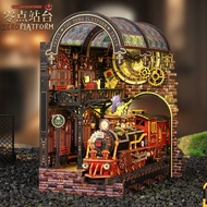 Jiate diy Hut Zero Point Platform 3d Three-Dimensional Assembling Bookstand House Miniature Model Bu