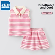 JKIDS | Pleated Tennis Skirt Girl Children Summer Clothes Set