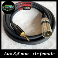 3.5mm to xlr male aux audio cable 50cm-5meter