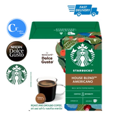 กาแฟแคปซูล STARBUCKS HOUSE BLEND AMERICANO BY NESCAFE DOLCE GUSTO EXP 08/26