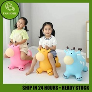 Bouncy Animal Hopper Toy Inflatable Rubber Animal Toy Soft Baby Riding Kids Kuda Lompat Budak 跳跳马