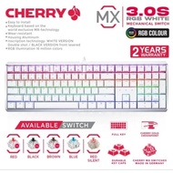 Cherry MX 3.0S RGB White Mechanical Gaming Keyboard Full Keys MX3.0S RGB