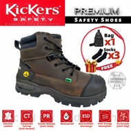Kickers Safety Shoes TY2-3066 | WATERPROOF & ESD | Anti-slip Safety Boot | Mid Cut Laces | Size UK6-