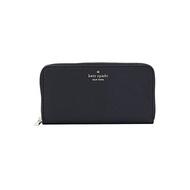 [Kate Spade] Wallet Women Long Wallet Outlet Round Zipper Leather WLR00392 Leila LARGE CONTINENTAL WALLET (Black)