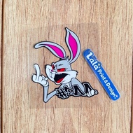 DTF UV Decal Sticker Mischievous Rabbit H2M 7cm decorative stickers for motorbikes, cars, car scratc
