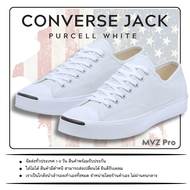 CONVERSE Jack Purcell Original White Color รองเท้าผ้าใบคอนเวิร์สแจ็ค สีดำ ตัวออริจินอล