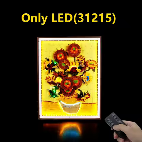 Led Lighting Kit For Lego Vincent Van Gogh Sunflowers 31215 building block bricks (only light no mod