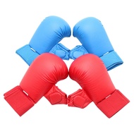 《MT store》New Leather Half Finger Women Men Children Karate Boxing Gloves karate gloves with thumb k