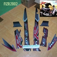 Lis stiker Striping Yamaha Fizr Hitam silver 2002 full set kualitas