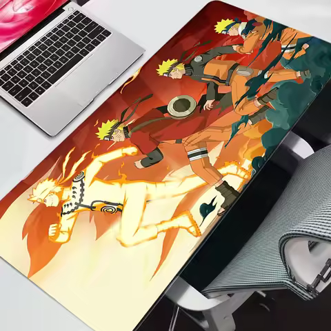 Naruto Mouse Pad Anime Gaming Accessories Varmilo Keyboard Desk Mat Gabinete Gamer Carpet Mousepad M