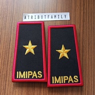 MERAH Pdh imipas full embroidery 4C Luxurious red trim