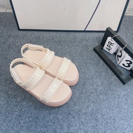melissaˉBrazil 5CM womens shoes 2025 new one-word with platform versatile sandals casual wear jelly 