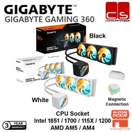 GIGABYTE GAMING 360 ICE (Black / White) CPU Socket Intel 1851 / 1700 / 115X / 1200 AMD AM5 / AM4 CPU