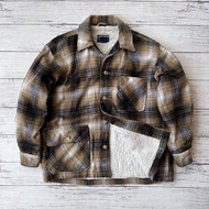 Jaket Wool Flanel Sherpa Veterano Pria