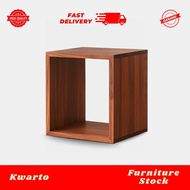 KWARTO TABLE | Square Bedroom Table | Modern Wooden Square Side Table | 42 x 32 x 42 cm