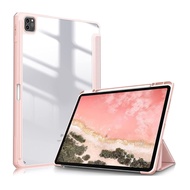 For IPAD NEW 9.7/IP 10.2/IP AIR 4/IP PRO 11/IP 10TH Evo Crystal Pen Smart Case Cover With Pen Slot
