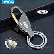 Simple Car keychain Alloy keychain with 2 Rings for Ford