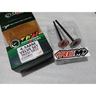 VALVE VALVE SET UK 25 - 22 25-22 STEM size 4.5MM JUPITER MX OLD VIXION NVL NVA R15 MXKING MX KING SA