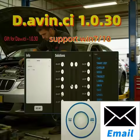 Car Software Davinci 1.0.30 Support Win 7/10 D.a.v.inci 1.0.28 Work on K.ESS/K.TAG Repair Software A