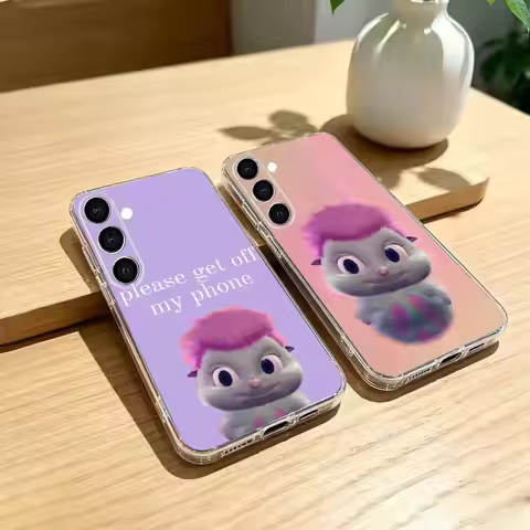 cute B-Bibble Meme Phone Case Transparent Soft Case For Samsung A73,A72,A71,A70,A51,A52,A53