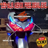 YG4  paket lampu alis LED alis Yamaha aerox old aerox new free devil