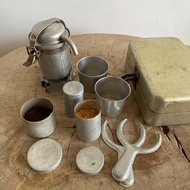 ชุดเครื่องชงกาแฟ Vintage Camping Manual Pump